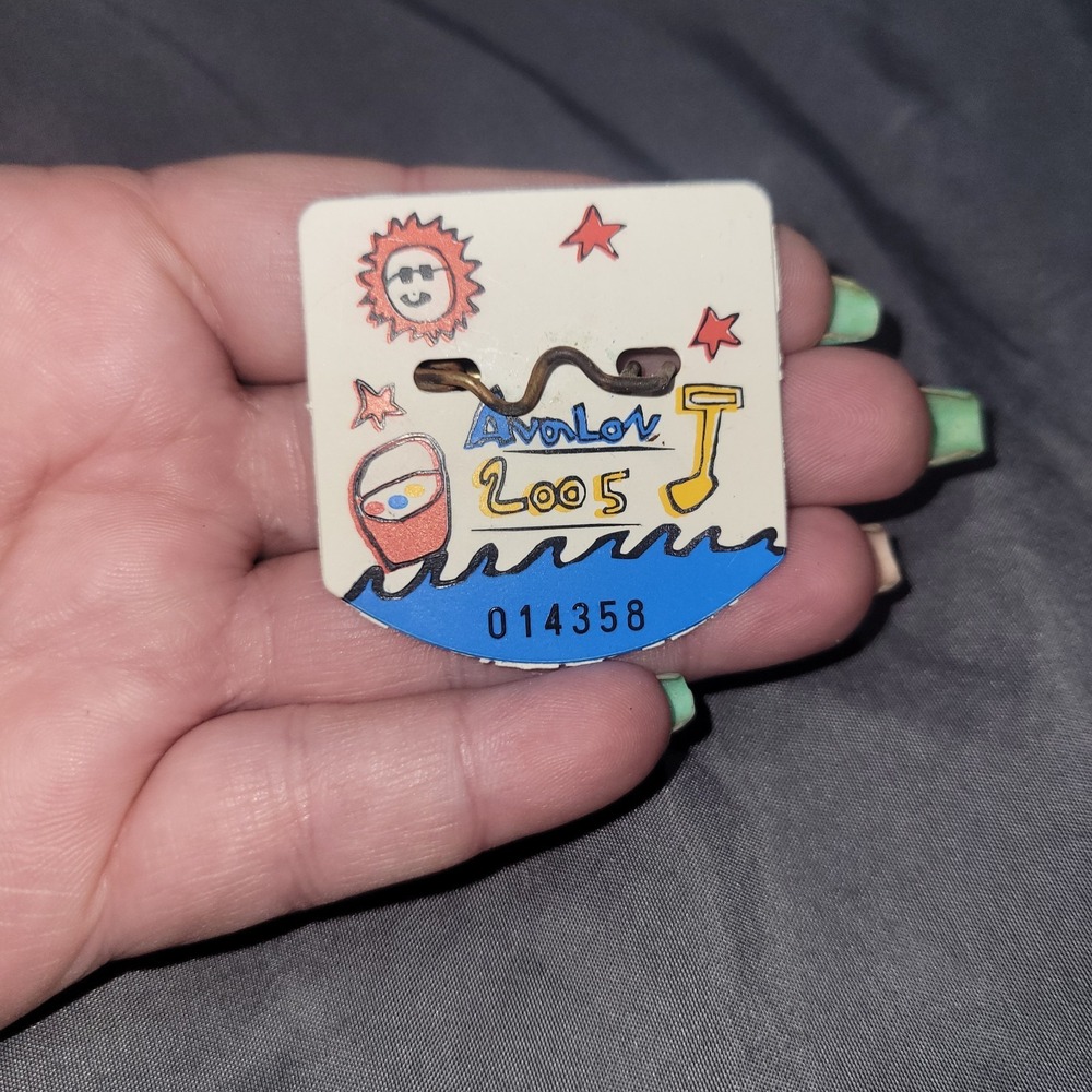 2005 Seasonal Beach Tag Avalon New Jersey Shore